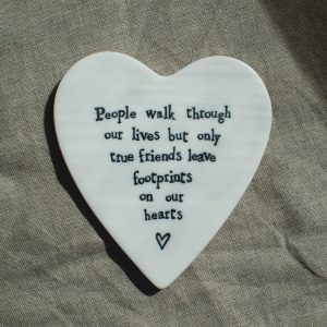 88  Porcelain coaster-People walk through